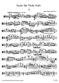 Suite op. 15, Nr. 1 von Oscar Geier für Viola solo im Alle Noten Shop kaufen