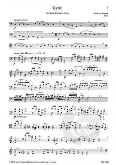 Kyrie von Wolfram Wagner für Kontrabass solo im Alle Noten Shop kaufen