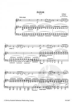 Élégie op. 24 von Gabriel Fauré 