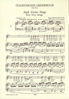 Italienisches Liederbuch von Hugo Wolf 