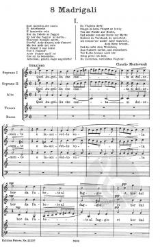 8 Italienische Madrigale (Claudio Monteverdi) 