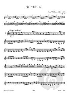 60 Etüden op. 45 von Franz Wohlfahrt 