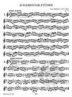 40 Elementar-Etüden op. 54 von Franz Wohlfahrt 