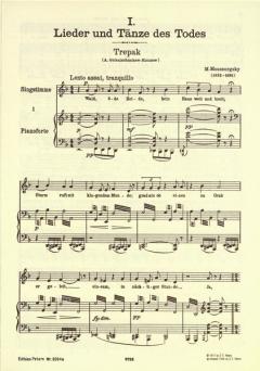 Ausgewählte Lieder Band 1 von Modest Petrowitsch Mussorgski 