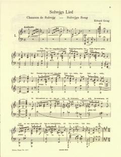 Solvejgs Lied und Wiegenlied aus Peer Gynt von Edvard Grieg 