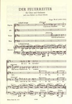 Der Feuerreiter von Hugo Wolf 