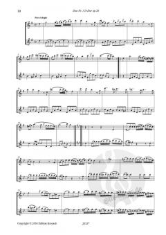 Duo D-Dur Nr. 1 op. 20 von Franz Anton Hoffmeister für 2 Flöten im Alle Noten Shop kaufen