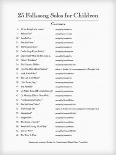 25 Folksong Solos For Children 