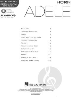 Adele - Instrumental Play Along for Horn im Alle Noten Shop kaufen