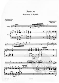 Rondo h-Moll op. 70 (D 895) von Franz Schubert für Violine und Klavier im Alle Noten Shop kaufen