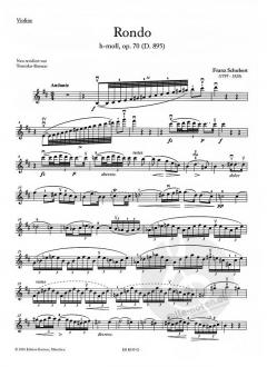 Rondo h-Moll op. 70 (D 895) von Franz Schubert für Violine und Klavier im Alle Noten Shop kaufen