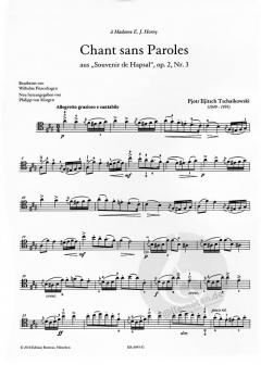 Chant sans Paroles von Pjotr Iljitsch Tschaikowski 