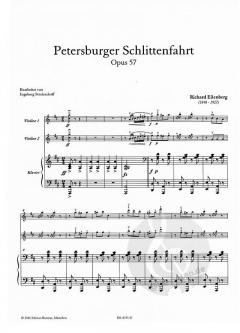 Petersburger Schlittenfahrt op. 57 von Richard Eilenberg für 2 Violinen (oder 1 Violine) und Klavier im Alle Noten Shop kaufen