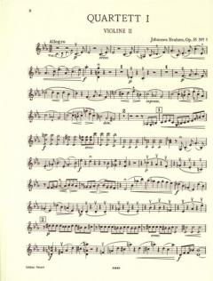 Streichquartette op. 51 / 1-2, 67 von Johannes Brahms im Alle Noten Shop kaufen (Stimmensatz)