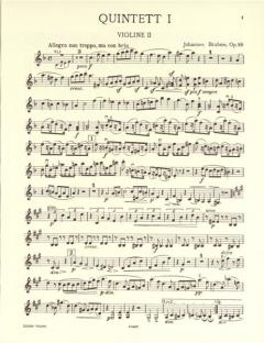 Streichquintett in F-Dur op. 88 von Johannes Brahms für 2 Violinen, 2 Violen und Violoncello im Alle Noten Shop kaufen (Stimmensatz)
