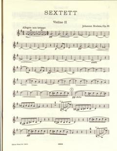 Streich-Sextett G-Dur op. 36 von Johannes Brahms für 2 Violinen, 2 Violen und 2 Violoncelli im Alle Noten Shop kaufen (Stimmensatz)