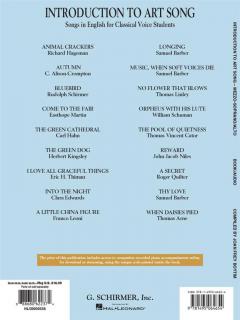 Introduction To Art Song For Mezzo-Soprano/Alto 