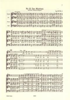 Weltliche a Cappella Gesänge 2 op. 93A, 104 (Johannes Brahms) 