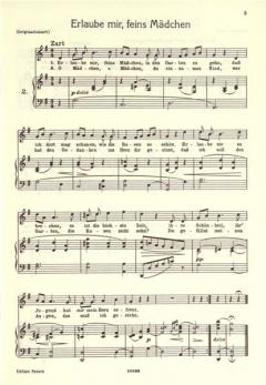 Deutsche Volkslieder - Auswahl für hohe Stimme von Johannes Brahms 