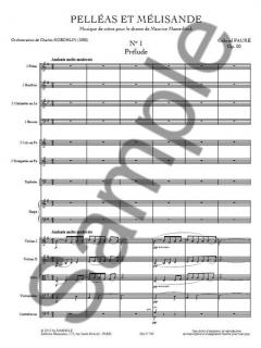 Maeterlink's Pelléas et Mélisande, Incidental Music von Gabriel Fauré 