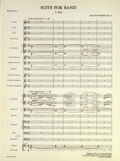 Suite for Band op. 15 von Alan Hovhaness für großes Orchester im Alle Noten Shop kaufen