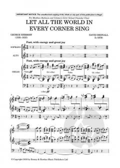 Let all the world in every corner sing (David Bednall) 