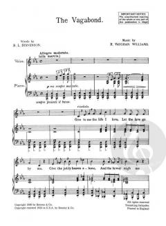 Songs Of Travel von Ralph Vaughan Williams 
