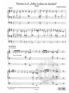 Partita in d 'Alles Leben ist dunkel' von Gottfried Holzer für Orgel im Alle Noten Shop kaufen