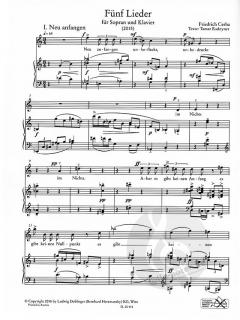 5 Lieder von Friedrich Cerha 
