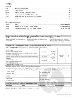 Clarinet Exam Pieces Grade 4 2017-2020 (score & part) 