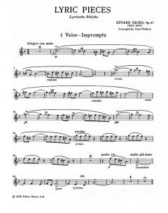 Lyrische Stücke op. 47 von Edvard Grieg für Trompete und Klavier im Alle Noten Shop kaufen