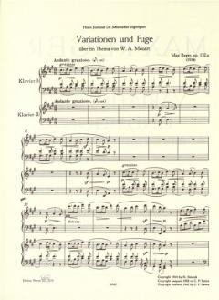 Variationen und Fuge op. 132 von Max Reger 