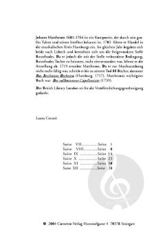 Pieces de clavecins Heft 2: 6 Suiten (Johann Mattheson) 
