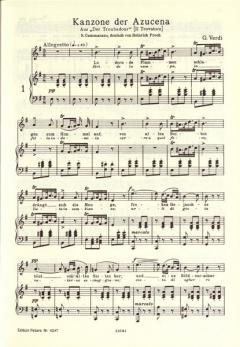 Ausgewählte Opern-Arien für Mezzo-Sopran (Alt) von Giuseppe Verdi 