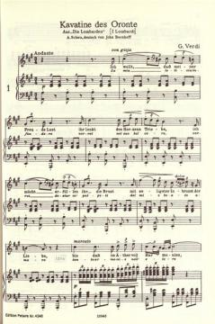 Ausgewählte Opern-Arien für Tenor von Giuseppe Verdi 