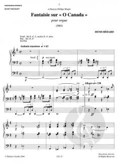Fantaisie sur 'O Canada' von Denis Bédard 