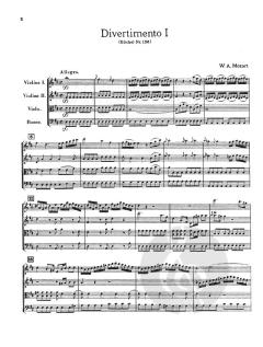 3 Divertimenti von Wolfgang Amadeus Mozart 