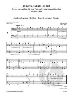 33 Duets von Béla Bartók für 2 Violoncelli im Alle Noten Shop kaufen