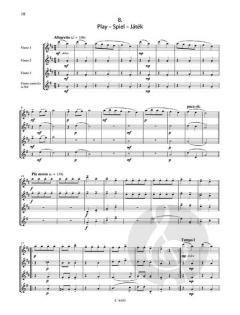 Quartets for flute von Béla Bartók 