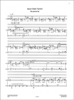 Drei Lieder von Samir Odeh-Tamimi 