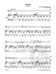 Guitarre op. 45/2 von Moritz Moszkowski 