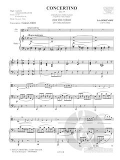 Concertino op. 14 von Leo Portnoff 