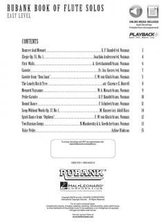 Rubank Book of Flute Solos - Easy Level 
