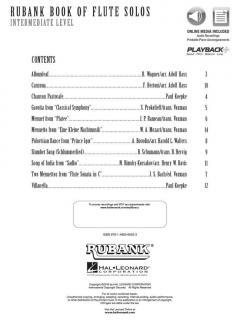 Rubank Book of Flute Solos - Intermediate Level 