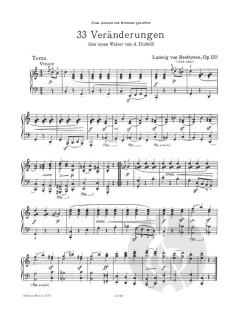 Diabelli-Variationen op. 120 von Ludwig van Beethoven 