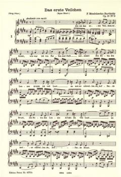 20 ausgewählte Lieder von Felix Mendelssohn Bartholdy 