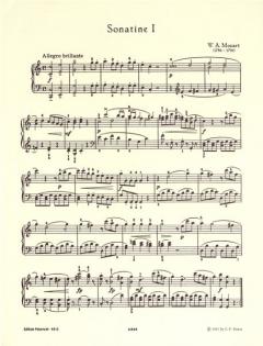 6 Wiener Sonatinen von Wolfgang Amadeus Mozart 