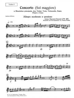 Concerto Sol maggiore (G-Dur) von Johann Nepomuk Hummel 
