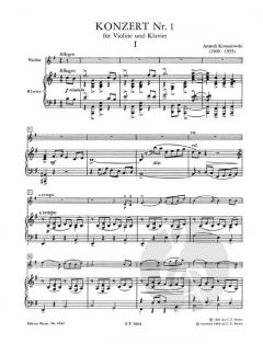 Konzert Nr. 1 e-Moll von Anatoli Komarowski 