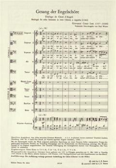 Dialogo de Chori d'angeli (Giovanni Croce) 